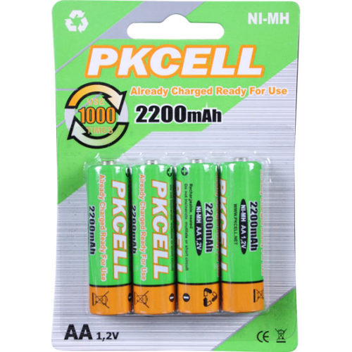 Ready to Use NiMH Rechargeable Battery 2200mAh CE RoHS Approved