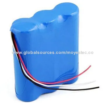 1P3S 18650 Lithium-ion Battery Pack, 3.7V, 7,500mAh for Medical Instruments