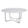 Marble round top stainless steel cross leg coffee table