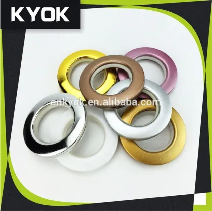 KYOK circular with diamond self locking curtain ring , curtain pole silent rings for roman pole