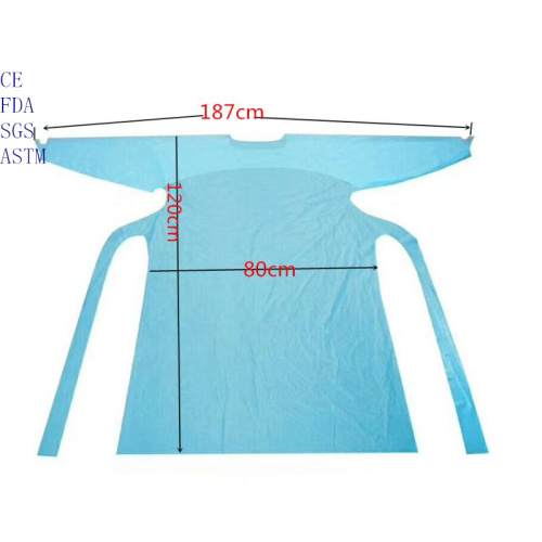 Batas protectoras para uso civil Batas de aislamiento desechables impermeables a prueba de polvo del fabricante a precio competitivo