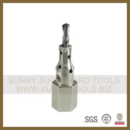 Customized Diamond Finger twist drill Bit for granite marble concrete