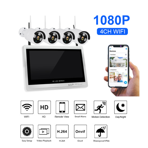 1080P WiFi 4Ch Camera Kit