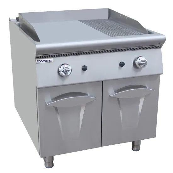 High-End Commercial Kitchen Equipment Gas Griddle with Cabinet