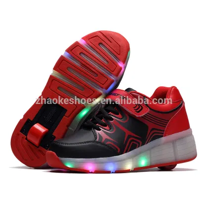 Wheels Winter Skate Shoes LED Casual Shoes Heel One Roller Shoes Kids Zapatillas Con Ruedas