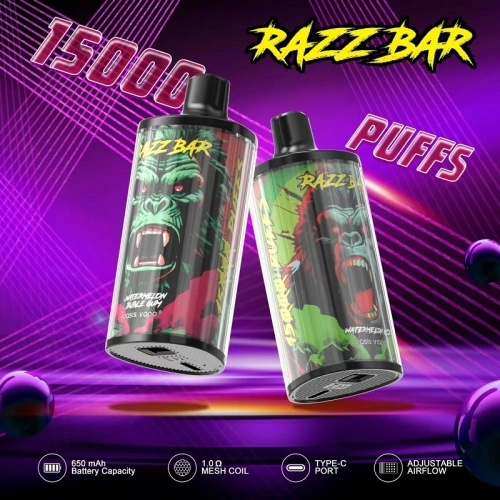 Razz Bar 15000 puffs disposéierbar vape vun Ungarn China Fabrikant