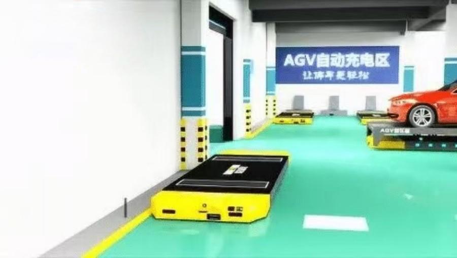 Plate type parking AGV