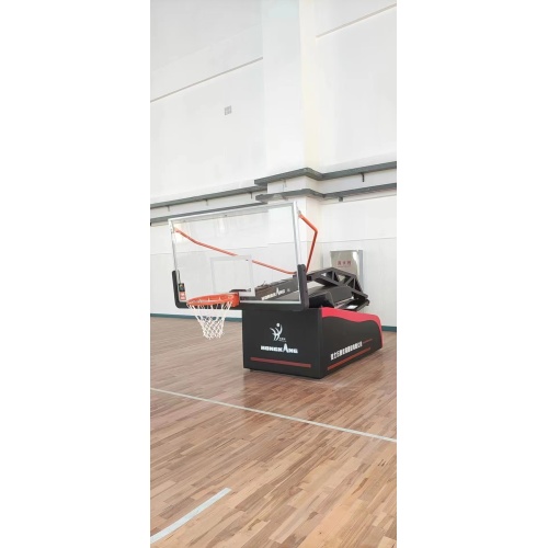 electric-hydraulic basketball hoop stand
