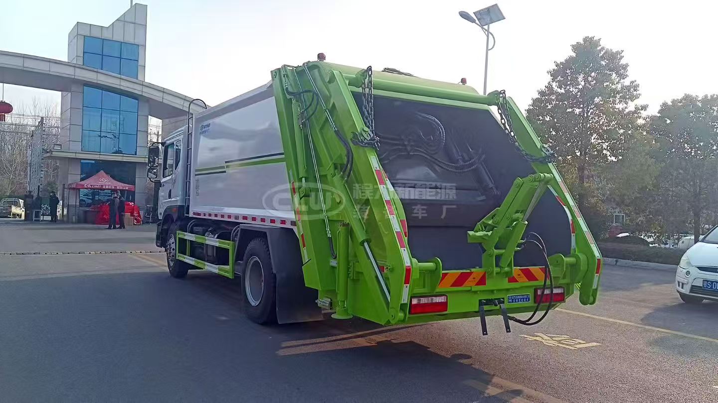 Modern Rear Load Garbage Compactor for Waste Management