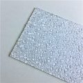 feuille de polycarbonate en relief texturé en plastique