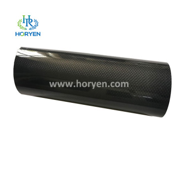 Durable glossy custom 70mm OD carbon fiber tube