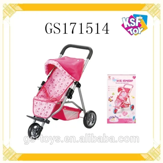 Three Wheeler Baby Doll Iron Stroller For Kids