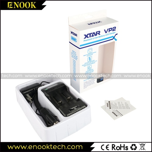 XTAR VP2 USB charger with USB cable