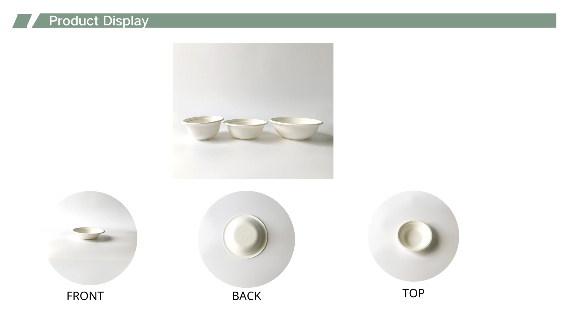 disposable bagasse bowls