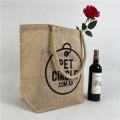 Customized Logo Printed Cheap Jute Shopping Bag