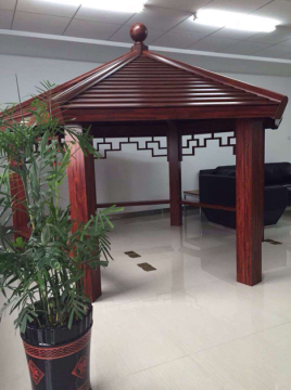 Aluminum fluorocarbon coated gazebo