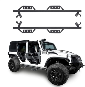 Massive Stahl Nerf Stabseitenstufen Laufbrett für Wrangler JK 4 Tür 2007-2017
