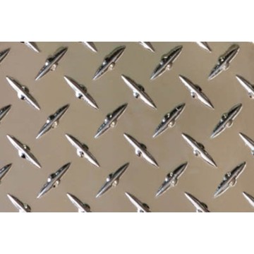 bobina en relieve de aluminio anodizado diamante para escaleras