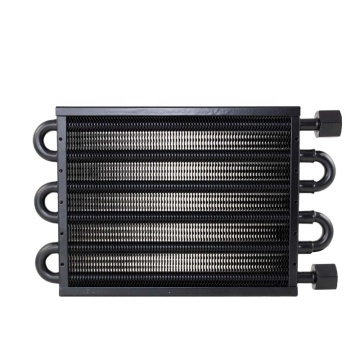 Aluminum 6 Row Tube & Fin Radiator Car Engine Oil Cooler - Power Steering & Transmission