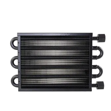 Aluminum 6 Row Tube & Fin Radiator Car Engine Oil Cooler - Power Steering & Transmission