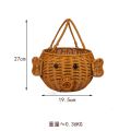 Cestino intrecciato in stile rattan creativo
