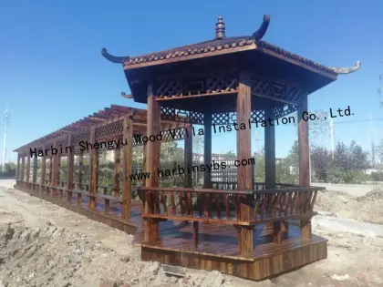 Wood pavilion