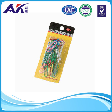 40PCS of Colored Paper Clip (single blister packing)