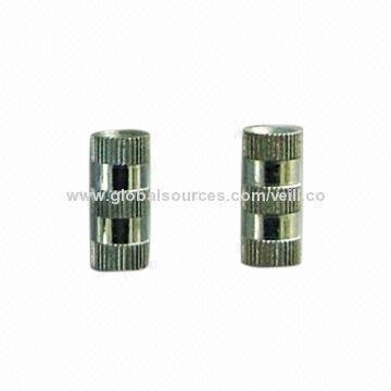Knurling Inserts with White Zinc Finish