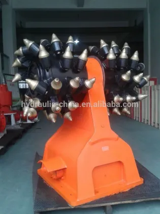 Hydraulic drum cutters