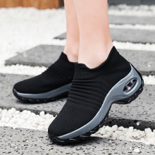 Sport Shoes Women Tennis Shoes Outdoor Sneakers Wedge Platform Shoes Height Increase 5CM Breathable Sock Footwear Zapatos Mujer