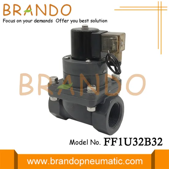 1-1/4'' UPVC Solenoid Valve for Corrosive Liquid