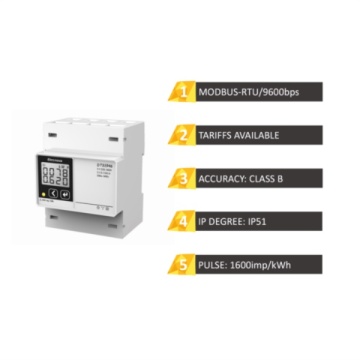 Three Phase Bi-directional RS485 CT Input Energy Meter