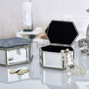 Mini Showy Exquisite Alibaba Supplier Hexagon Jewelry Box