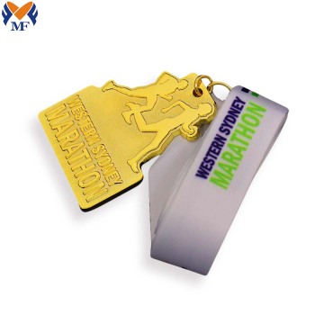 Custom best gold marathon medals