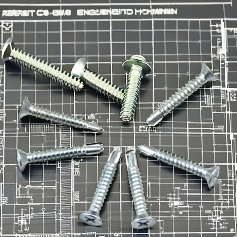 Factory Direct Self Drilling Screws with Countersunk Head Flat Head Black Zinc Finish Metric Measurement System