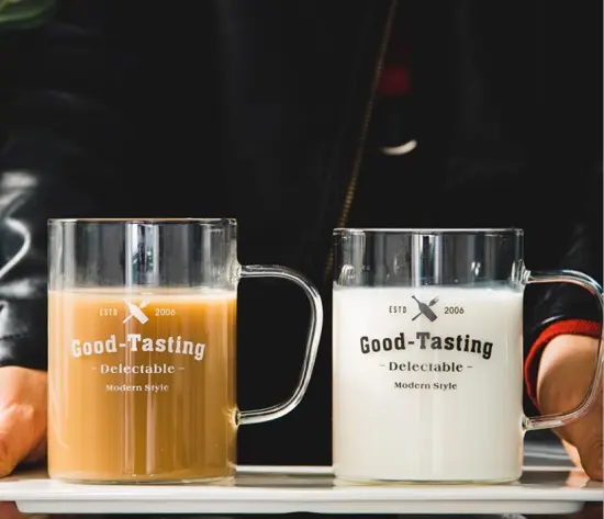 hand blown glass cup juice milk coffee mugs