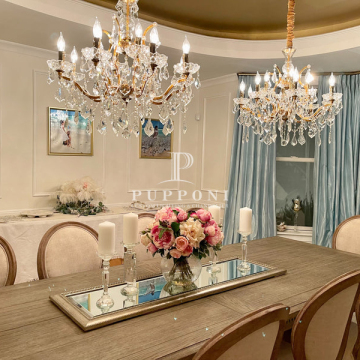 Modern Style Indoor Custom Antique Black Crystal Chandelier for Hotel Lobby, Villa Banquet Hall, and Staircase