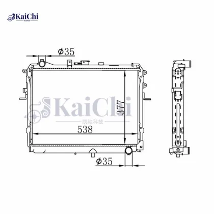 R2S215200A Radiator Mazda E-Van/Bongo E2200 2.2D 1997-2003