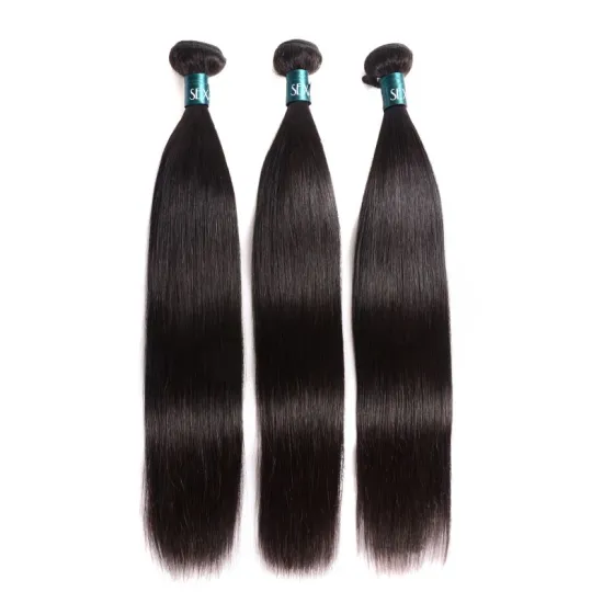 Wholesale Bone Straight Black Human Hair Extensions Raw Unprocessed Vietnamese Double Drawn Virgin Human Hair Bundles Vendor