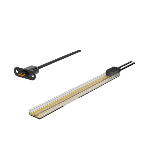 LED shelf cabinet display light glass track system