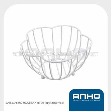 Beautiful Design Flower -shape Iron Fruit Basket