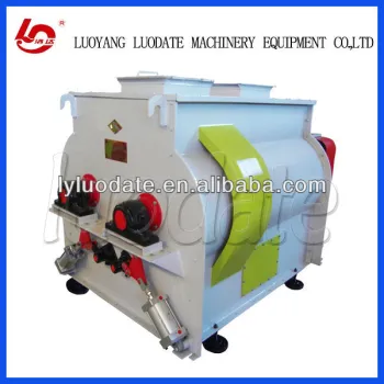 Premixed feed double shaft small paddle mixer