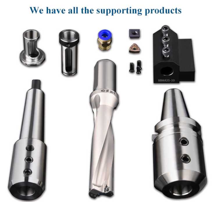 Hss Diameter Coolant U Drill With Indexable Insert, High Quality Hss