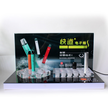 Custom acrylic counter e cigarette display stand