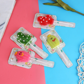 Wholesale Custom Cartoon Cactus Shape Lollipops - Variety of Flavors Including Spicy, Sour, Salty, and Tasteless