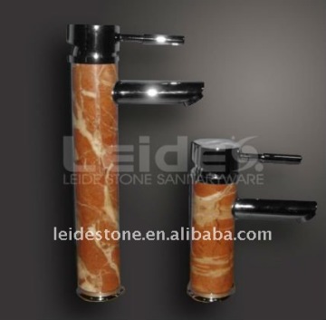 Coral marble tap marble faucet