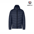 Jaqueta masculina compacta com capuz para viagem