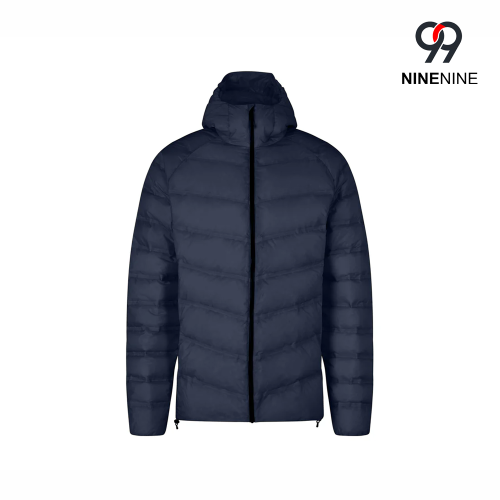 Jaqueta masculina compacta com capuz para viagem