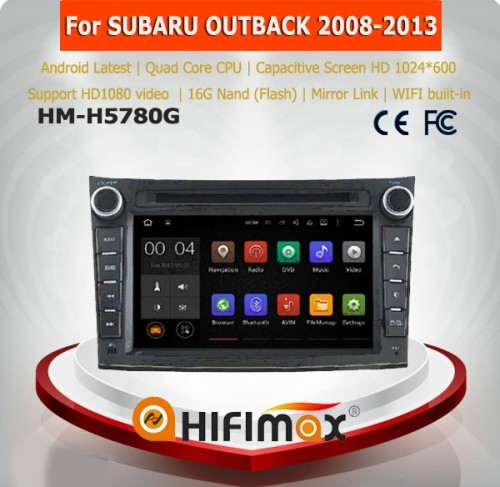 Hifimax pure android car dvd for SUBARU OUTBACK 2008-2013 android car dvd player