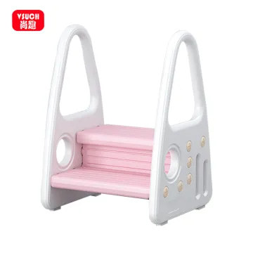 Kids Kitchen/Bathroom Stepping Stool - Plastic 2 Step Stool for Children